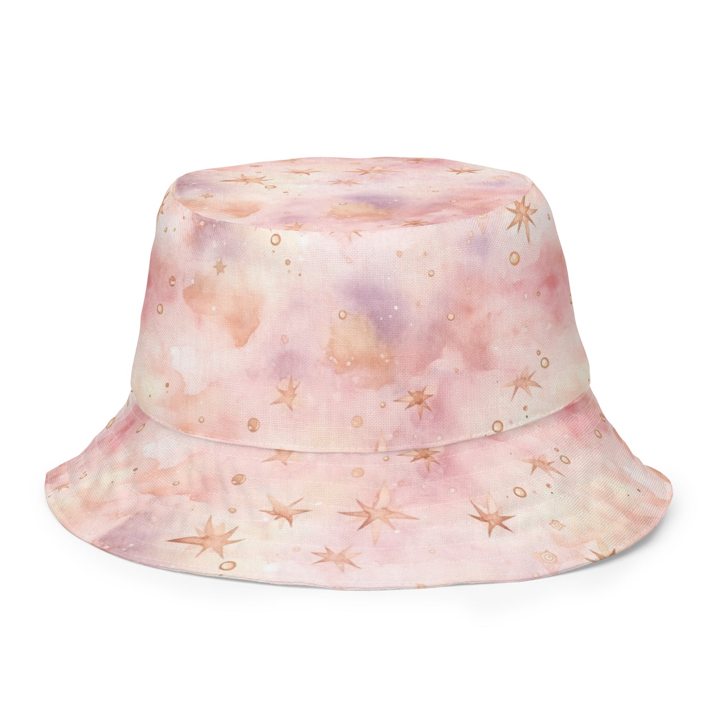 Pink Stars Reversible bucket hat