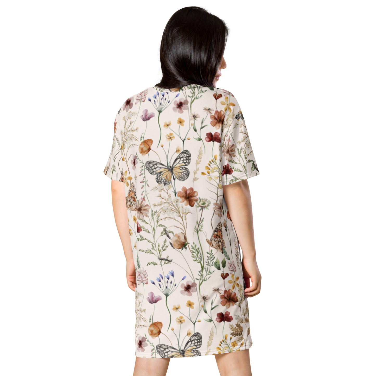 Woodland Butterfly T-shirt dress