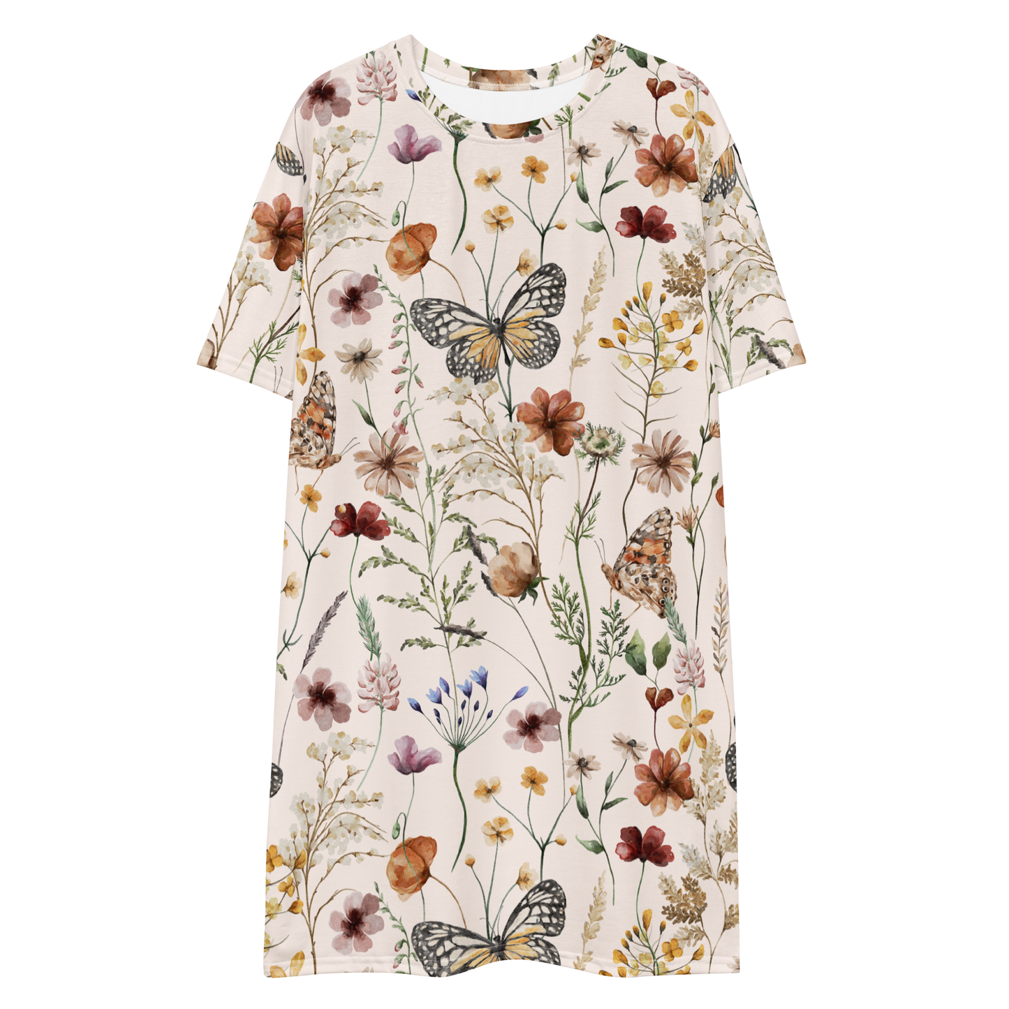 Woodland Butterfly T-shirt dress