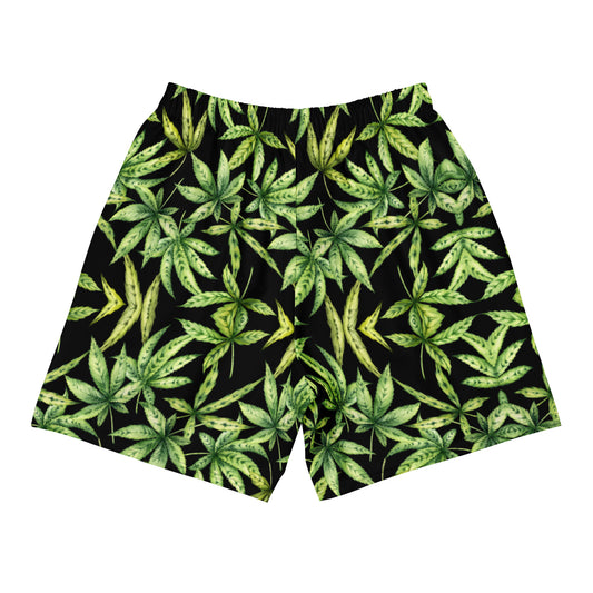 Cannabis Leaf - Long Swim Shorts
