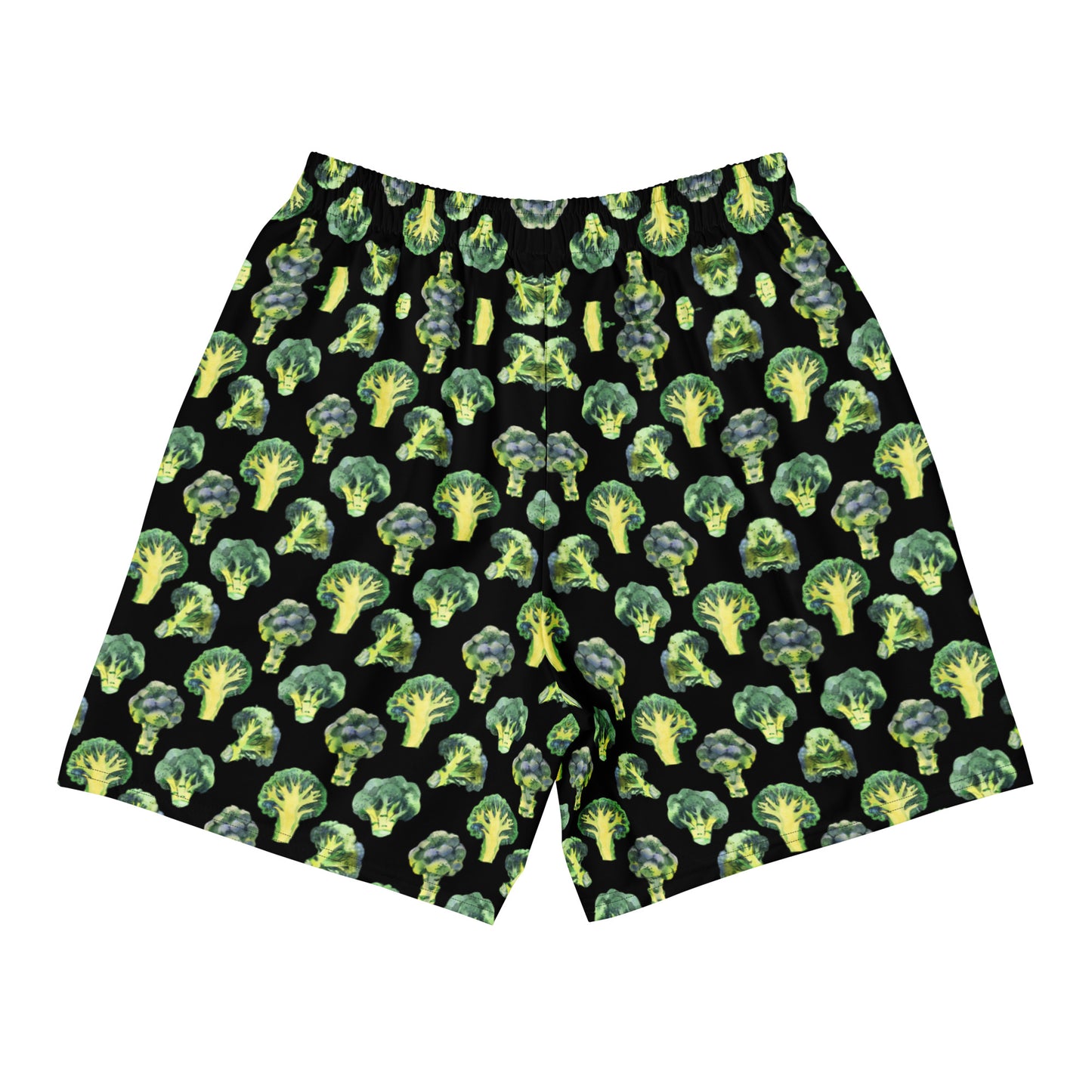 Long Swim Shorts - Broccoli Print