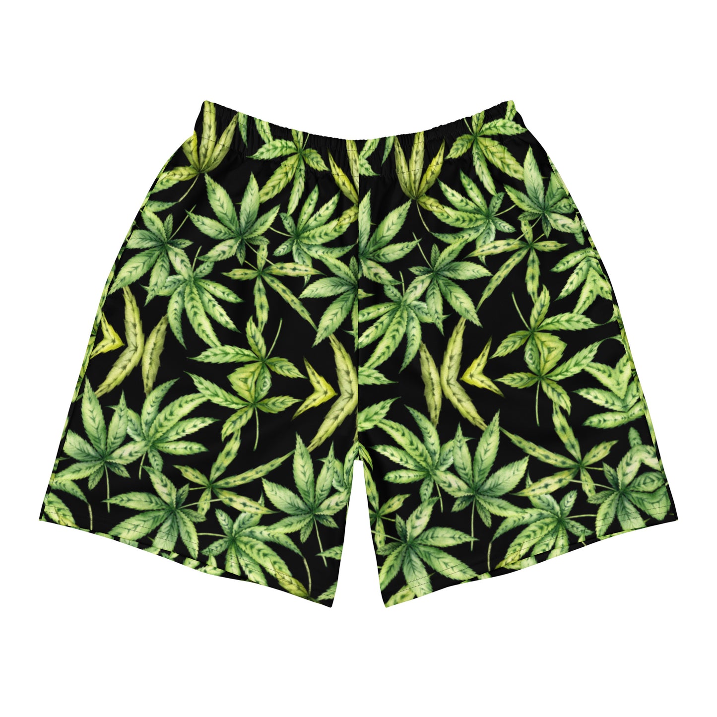 Cannabis Leaf - Long Swim Shorts