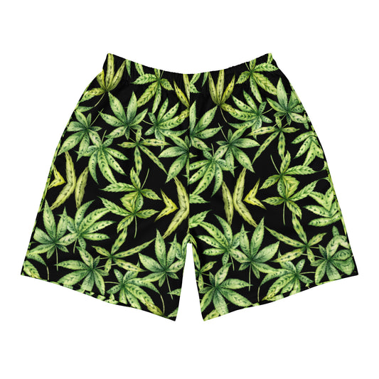 Cannabis Leaf - Long Swim Shorts