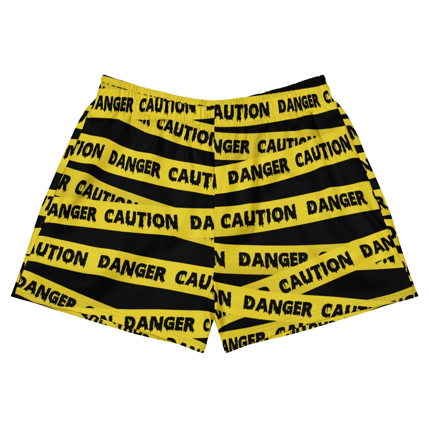 Caution Tape Print Swim Shorts (short)