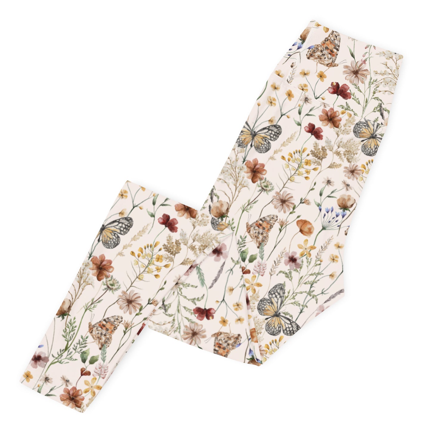 Woodland Butterfly Yoga Leggings