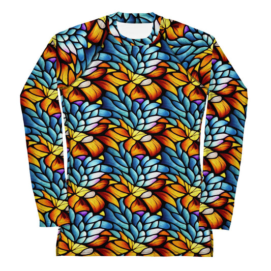 Orange and Blue Sea Glass - Rash Guard