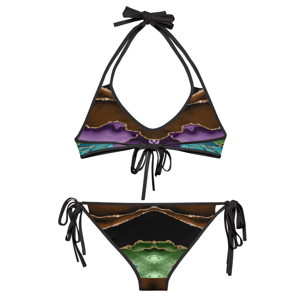 Reversible String Bikini - Midnight Agate