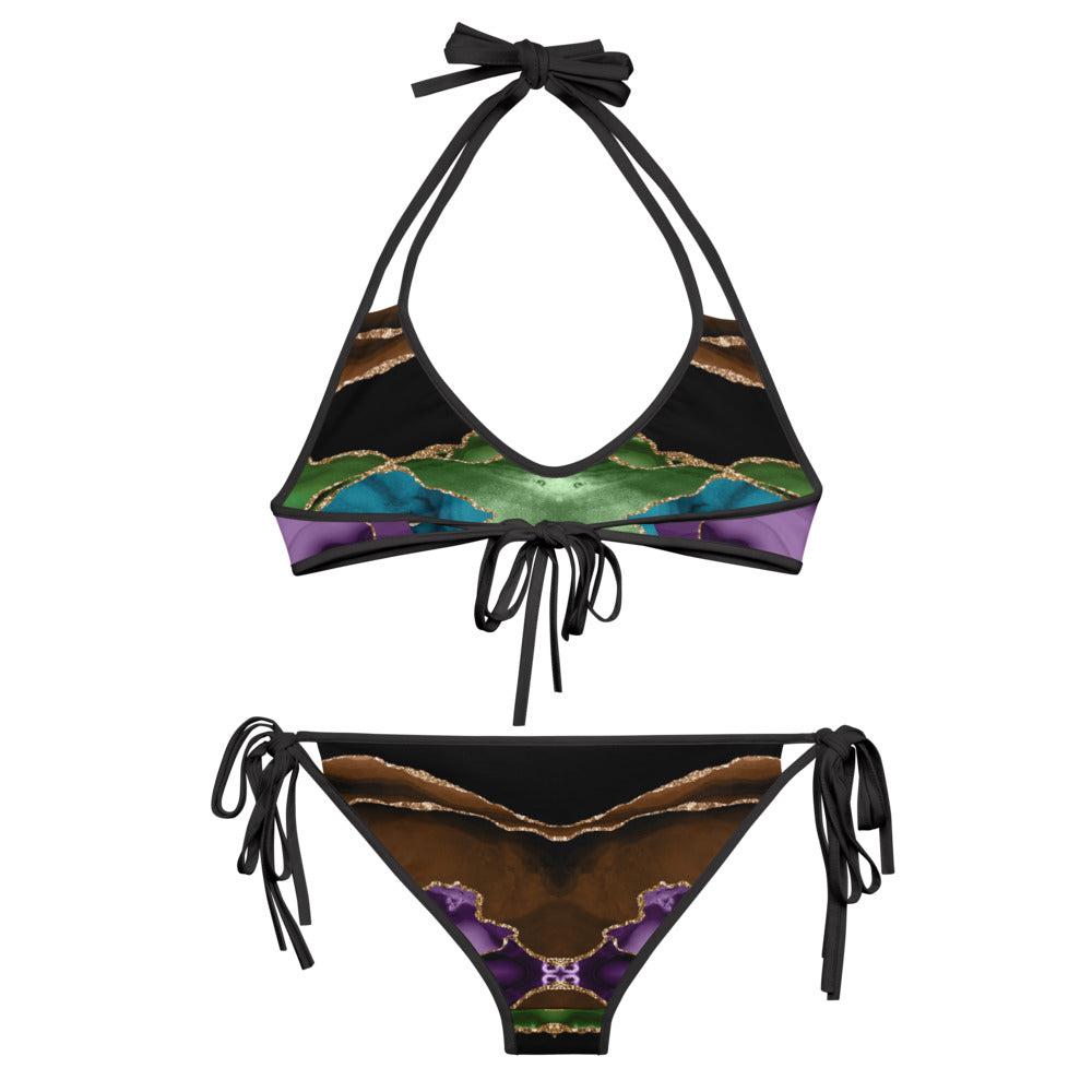 Reversible String Bikini - Midnight Agate