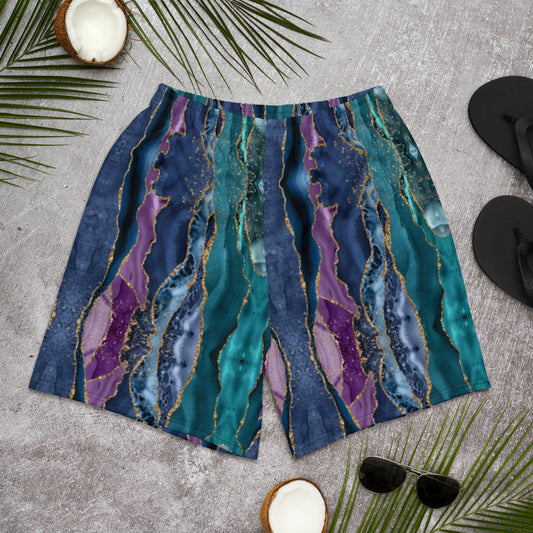 Mermaid Agate Long Swim Shorts