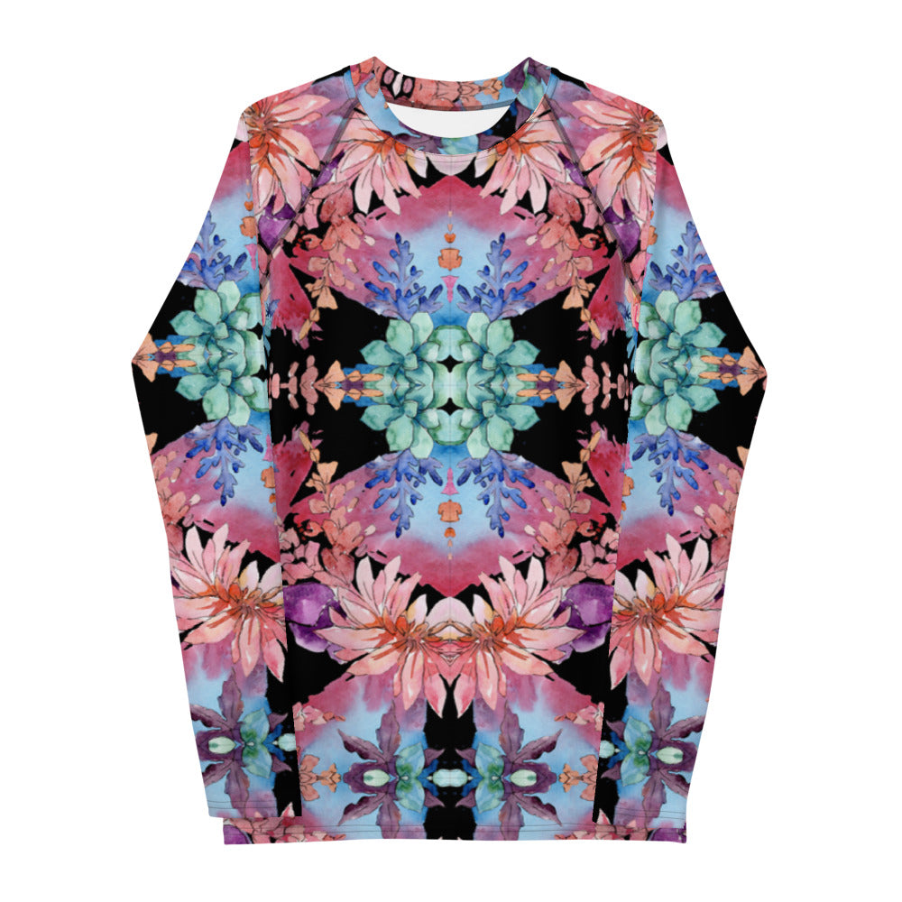 Cactus Flower Kaleidoscope Rash Guard