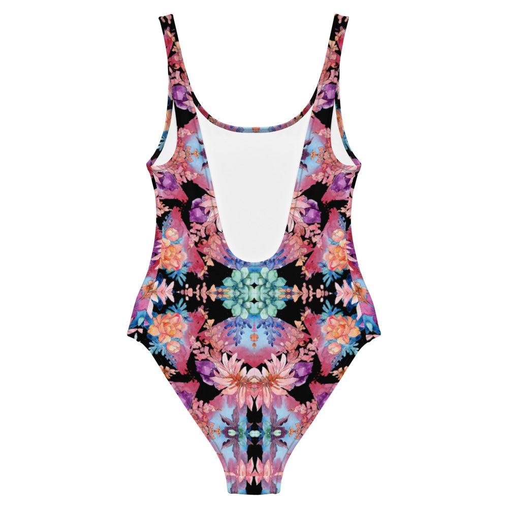 Cactus Flower One-Piece Swimsuit