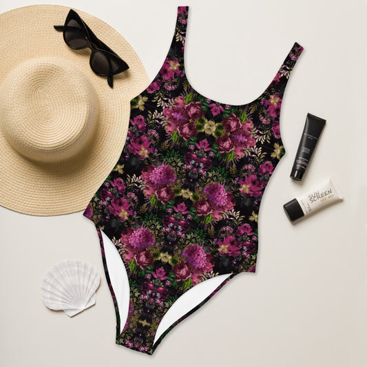 Bee with Roses - One-Piece Swimsuit