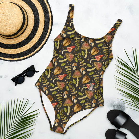 Shrooms Monster One-Piece Swimsuit