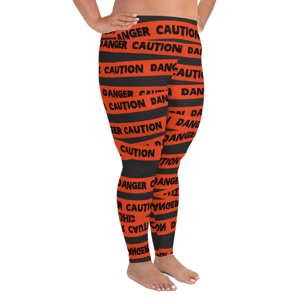 Caution Tape Leggings (2XL-6XL)