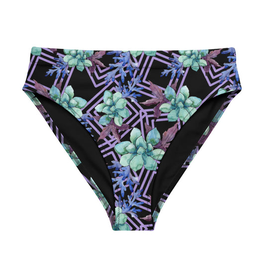 Recycled High-Waisted Bikini (bottom only) - Desert Rosette