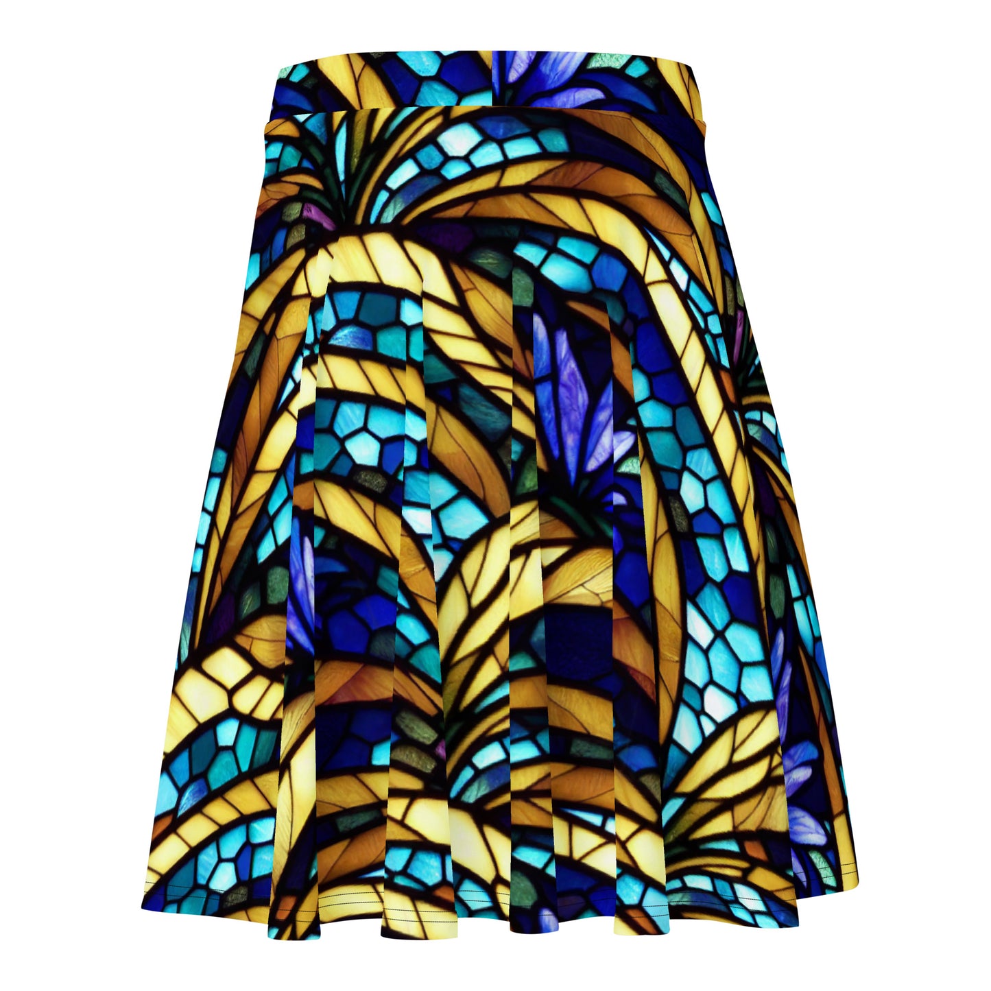 Blue and Gold Sea Glass Skirt