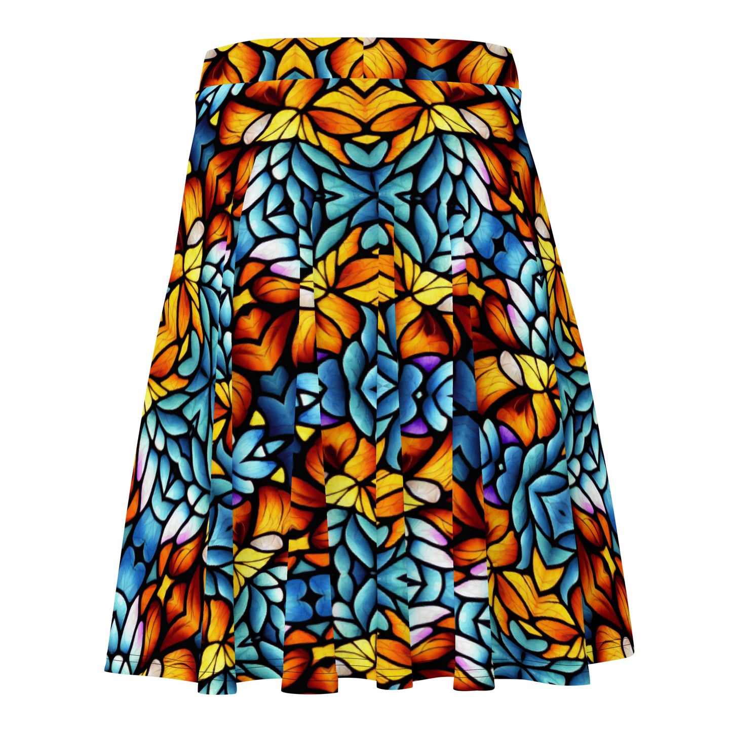 Orange and Blue Sea Glass Skirt