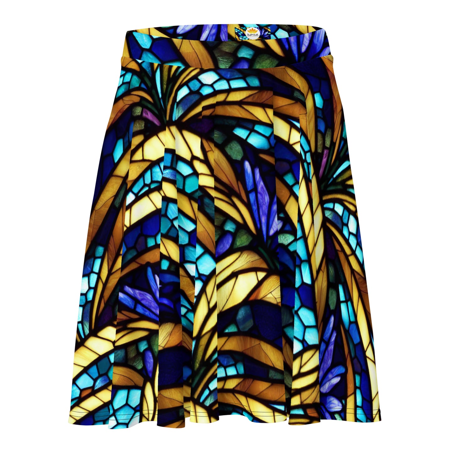 Blue and Gold Sea Glass Skirt
