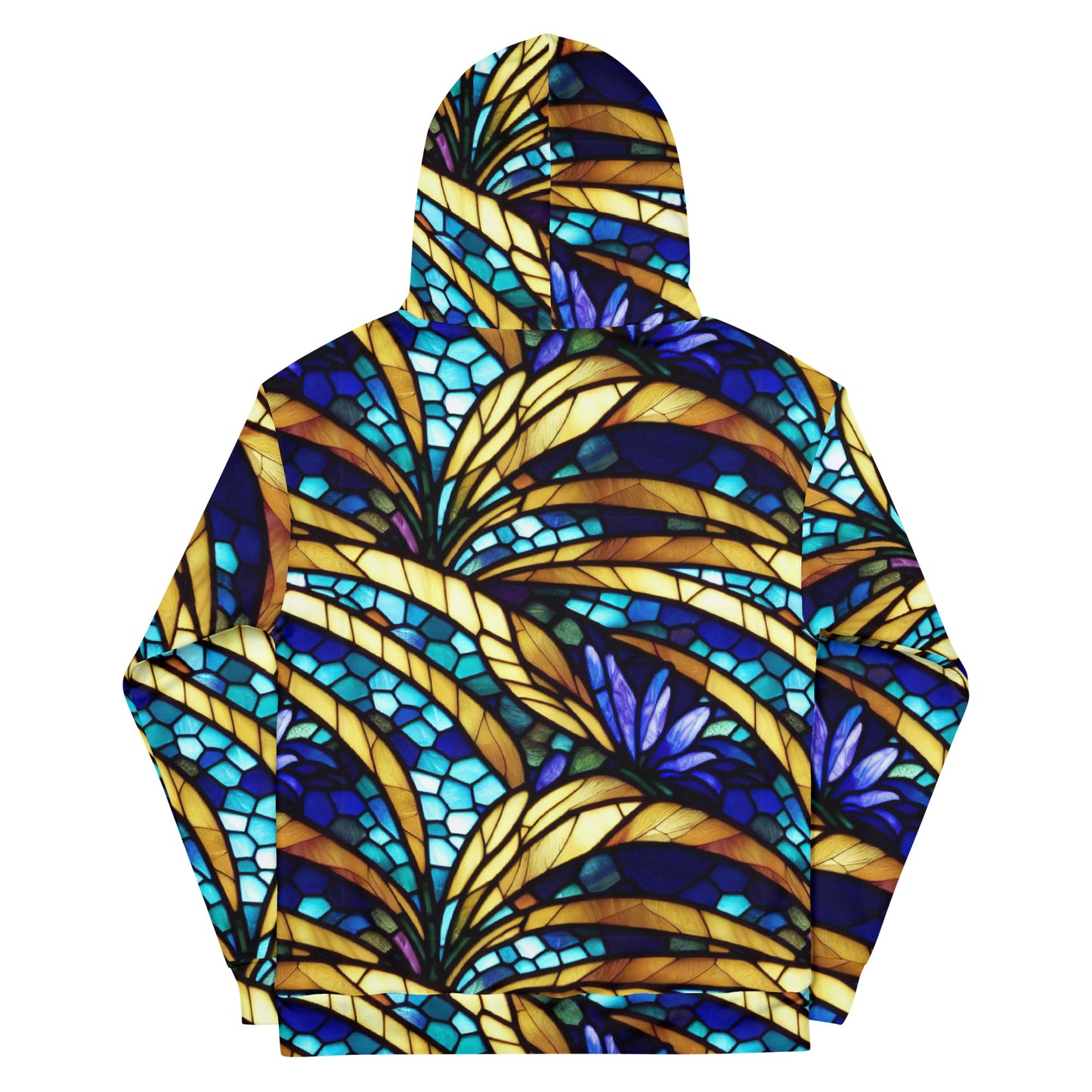 Blue and Gold Sea Glass Hoodie