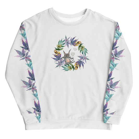 Smoky Monster Crew Neck Sweatshirt Sleeve Printed