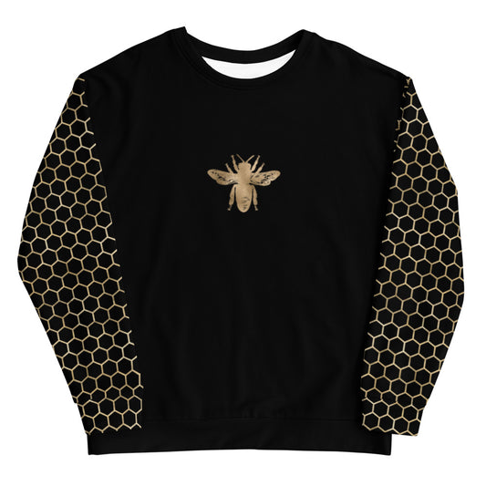 Black and Gold Honeycomb Sweatshirt
