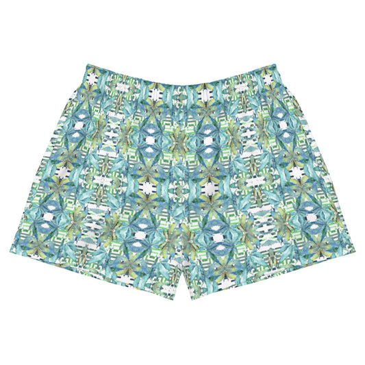 Blue Cannabis Leaf Short Swim Shorts 2