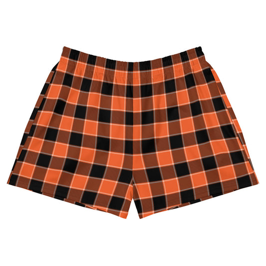 Short Swim Shorts - Halloween Plaid