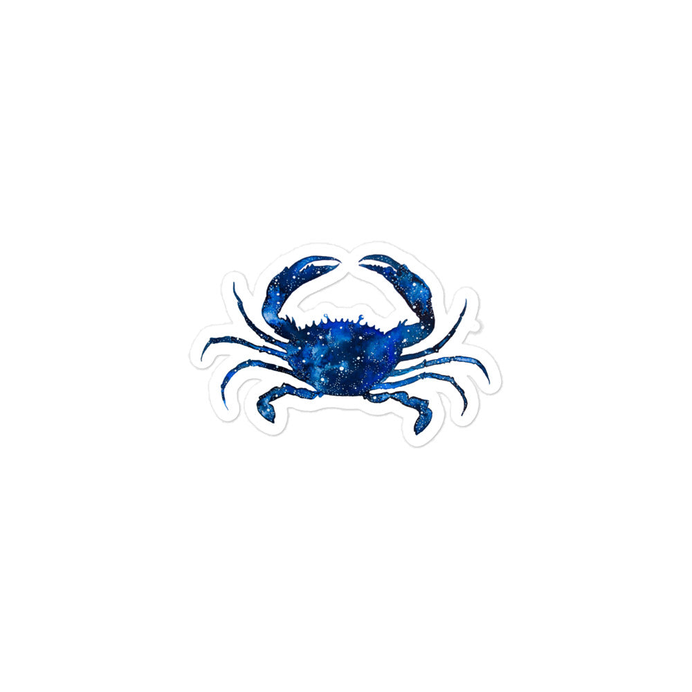 Blue Crab Bubble-free Sticker