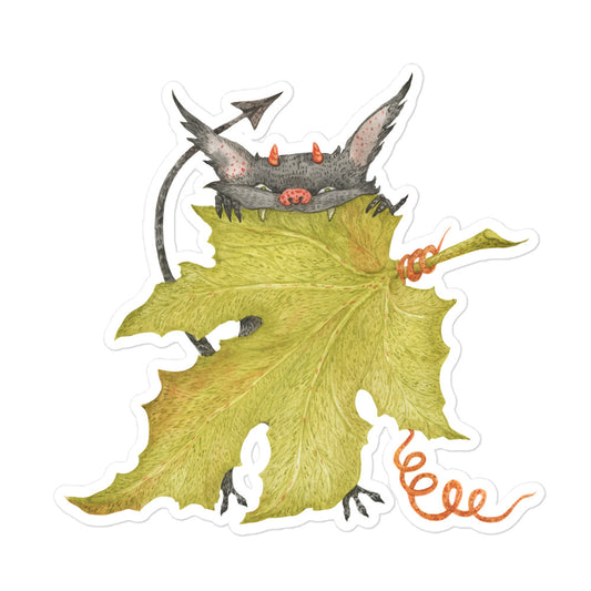 Leaf Monster Bubble-free stickers