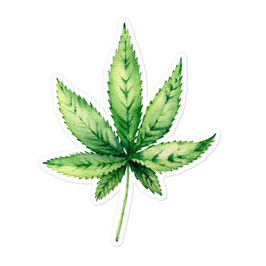 Cannabis Leaf Bubble-free sticker