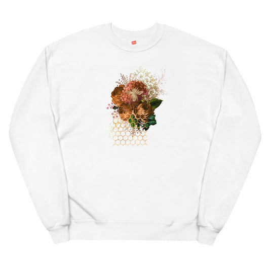 Honeycomb Flower Fleece Sweatshirt