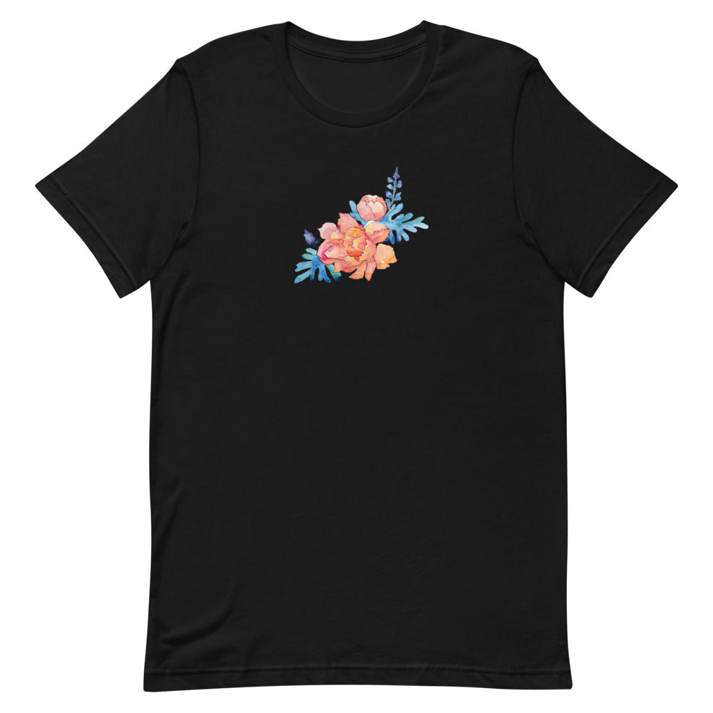 Cactus Flower Short-Sleeve Unisex T-Shirt - black or white