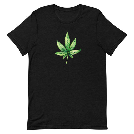 Cannabis Leaf Print Short-Sleeve Unisex T-Shirt