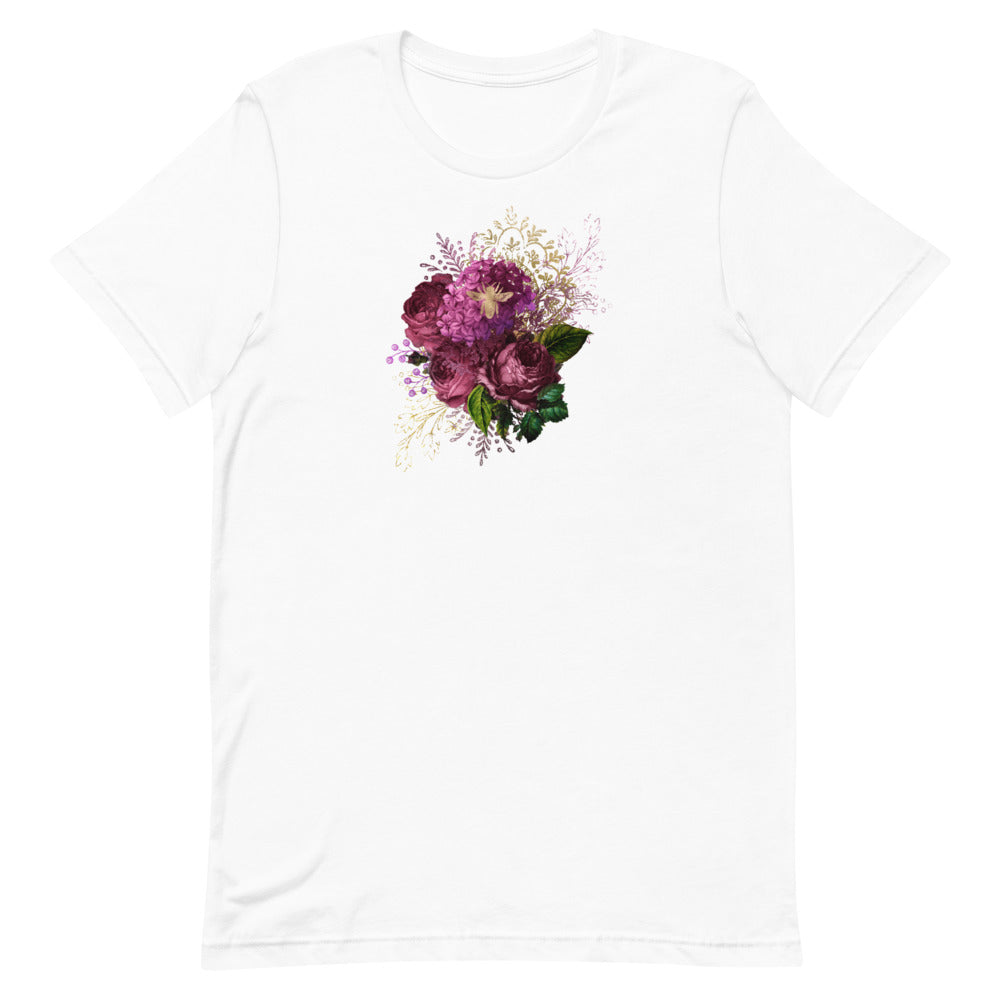 Short-Sleeve Unisex T-Shirt - Bee with Roses